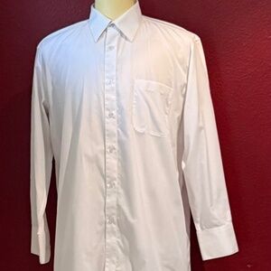 White Button Down Long Sleeve Shirt - Size 15 1/2  32 / 33 and 16 1/2 32 /33